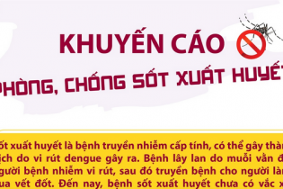 Khuyến cáo phòng, chống sốt xuất huyết