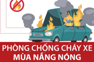 Phòng chống cháy xe mùa nắng nóng