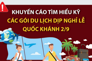 Khuyến cáo tìm hiểu kỹ các gói du lịch dịp nghỉ lễ Quốc khánh 2/9