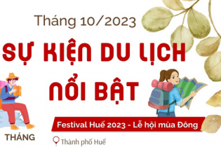 Những sự kiện du lịch nổi bật đáng chú ý trong tháng 10/2023