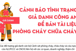 Cảnh báo tình trạng giả danh công an để bán tài liệu phòng cháy chữa cháy