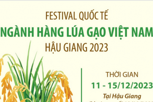 Festival Quốc tế ngành hàng lúa gạo Việt Nam - Hậu Giang 2023