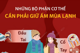 Những bộ phận cơ thể cần phải giữ ấm mùa lạnh