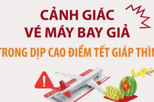 Cảnh giác vé máy bay giả trong dịp cao điểm Tết Giáp Thìn