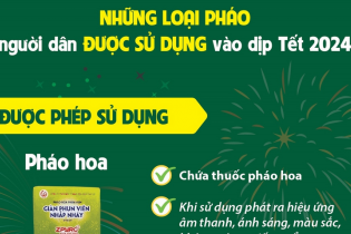 Những loại pháo người dân được sử dụng vào dịp Tết 2024