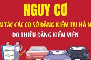 Nguy cơ ùn tắc các cơ sở đăng kiểm tại Hà Nội do thiếu đăng kiểm viên