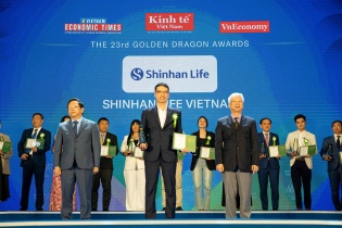 Shinhan Life Việt Nam nhận giải thưởng Rồng Vàng 2024