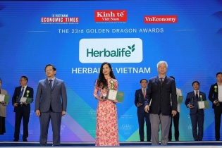 Herbalife Việt Nam nhận giải thưởng Rồng Vàng 2024