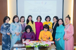 Hiệp hội Nữ Doanh nhân TP. Hà Nội ký thỏa thuận hợp tác với Diễn đàn phụ nữ Việt Nam tại châu Âu