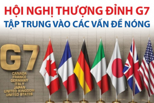 Hội nghị thượng đỉnh G7 tập trung vào các vấn đề nóng