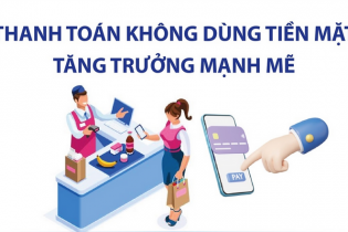 Ngày không tiền mặt 16/6: Thanh toán không dùng tiền mặt tăng trưởng mạnh mẽ