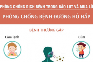 Phòng chống bệnh đường hô hấp sau bão lũ