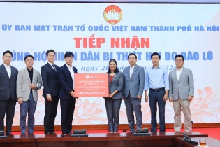 LOTTE Mart chung tay cùng đồng bào miền bắc tái thiết cuộc sống sau bão yagi
