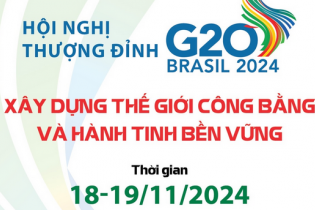 Hội nghị thượng đỉnh G20: Xây dựng thế giới công bằng và hành tinh bền vững
