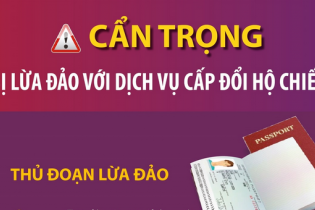 Cẩn trọng bị lừa đảo với dịch vụ cấp đổi hộ chiếu online