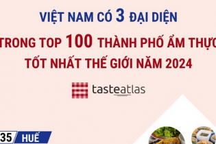 Việt Nam có 3 đại diện trong Top 100 thành phố ẩm thực tốt nhất thế giới năm 2024