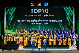 Tập đoàn Khang Điền vinh dự góp mặt trong "Top 10 Sao Vàng đất Việt 2024"