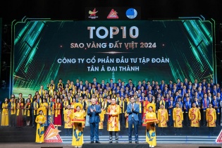 Tân Á Đại Thành được vinh danh Top 10 Sao Vàng đất Việt năm 2024 