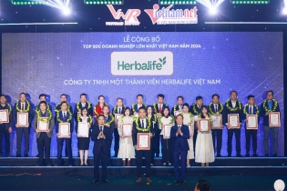 Herbalife Việt Nam được vinh danh Top 500 doanh nghiệp lớn nhất Việt Nam lần thứ sáu liên tiếp