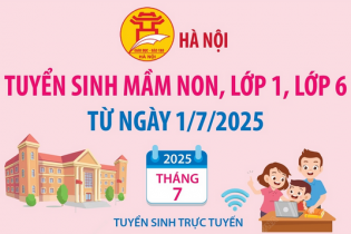 Hà Nội tuyển sinh mầm non, lớp 1, lớp 6 từ ngày 1/7/2025