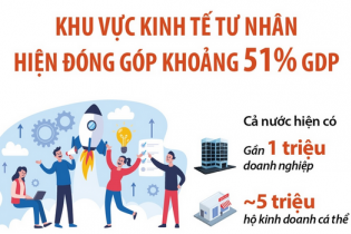 Khu vực kinh tế tư nhân hiện đóng góp khoảng 51% GDP