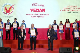 Vedan Việt Nam 19 năm được bình chọn "Hàng Việt Nam chất lượng cao"