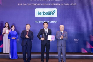 Herbalife Việt Nam được vinh danh Top 30 doanh nghiệp FDI tiêu biểu