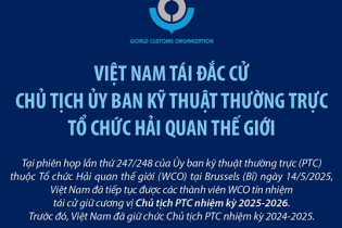Việt Nam tái đắc cử Chủ tịch Ủy ban kỹ thuật thường trực Tổ chức Hải quan thế giới