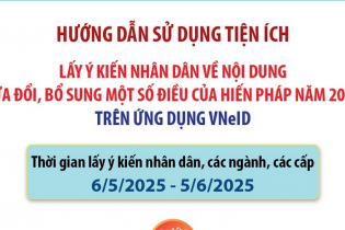Hướng dẫn góp ý sửa đổi Hiến pháp năm 2013 trên VNeID