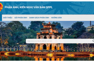 Triển khai Hệ thống thông tin tiếp nhận, xử lý phản ánh, kiến nghị về văn bản quy phạm pháp luật