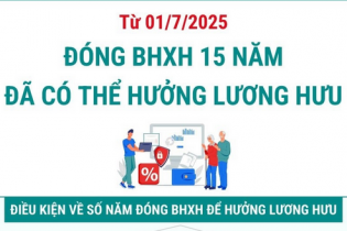 Người tham gia đóng bảo hiểm xã hội từ đủ 15 năm có thể được hưởng lương hưu