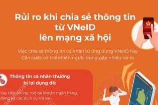 Rủi ro khi chia sẻ thông tin từ VNeID lên mạng xã hội