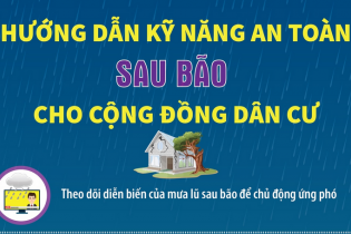 Hướng dẫn kỹ năng an toàn sau bão cho cộng đồng dân cư