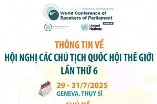 Thông tin về Hội nghị các Chủ tịch Quốc hội thế giới lần thứ 6