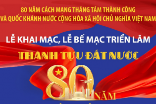 Thông tin về lễ khai mạc, lễ bế mạc Triển lãm thành tựu đất nước "80 năm hành trình Độc lập - Tự do - Hạnh phúc"