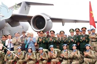 Gần 250 cán bộ, chiến sĩ lên đường tham gia sứ mệnh gìn giữ hòa bình Liên hợp quốc