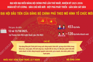 Đại hội đại biểu Đảng bộ Chính phủ lần thứ nhất, nhiệm kỳ 2025 - 2030