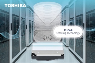 Toshiba trở thành công ty đầu tiên trong ngành xác minh công nghệ xếp chồng 12 đĩa cho ổ cứng