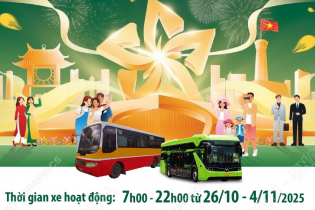 Hà Nội tăng cường các tuyến xe buýt đến Hội chợ mùa Thu lần thứ nhất - năm 2025