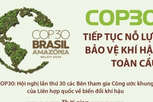 COP30 tiếp tục nỗ lực bảo vệ khí hậu toàn cầu