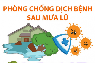 Chủ động phòng chống dịch bệnh sau mưa lũ