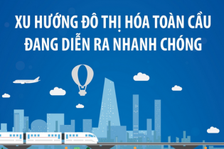Xu hướng đô thị hóa toàn cầu đang diễn ra nhanh chóng