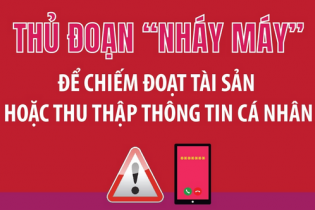 Thủ đoạn "nháy máy" để chiếm đoạt tài sản hoặc thu thập thông tin cá nhân