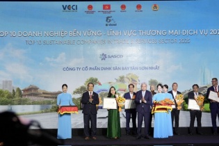 SASCO được vinh danh "Ngôi sao CSI" và 10 năm liên tiếp Top 10 Phát triển bền vững Việt Nam