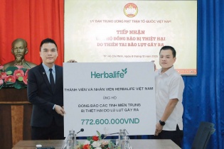 Herbalife Việt Nam chung tay ủng hộ đồng bào bị thiệt hại do thiên tai bão lũ
