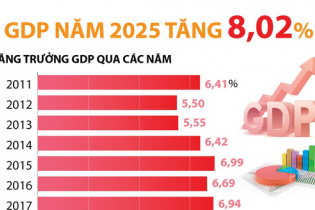 GDP năm 2025 tăng 8,02%
