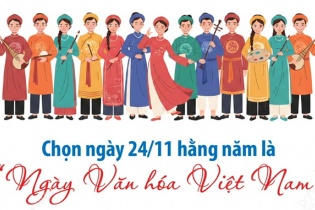 Chọn ngày 24/11 hằng năm là “Ngày Văn hóa Việt Nam”