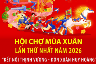 Hội chợ Mùa Xuân lần thứ nhất năm 2026: "Kết nối thịnh vượng - Đón xuân huy hoàng"