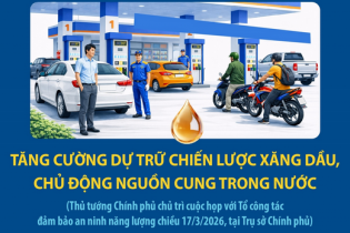 Tăng cường dự trữ chiến lược xăng dầu, chủ động nguồn cung trong nước