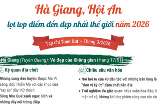 Hà Giang, Hội An lọt Top điểm đến đẹp nhất thế giới năm 2026